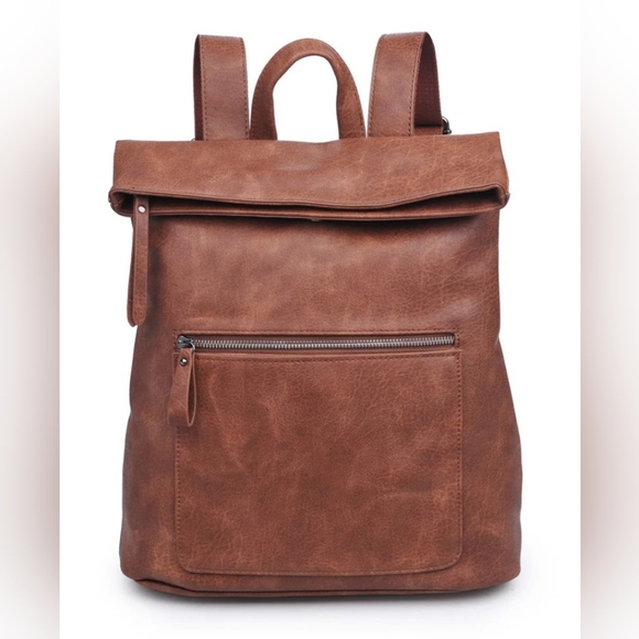 Urban Expression Lennon Faux-Leather Vegan Bagpack - Picture 3 of 3